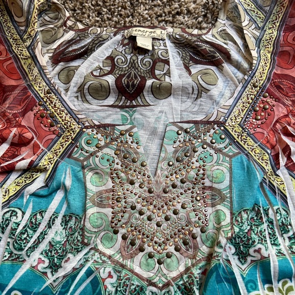 boho multicolored top by energé 🧡 - Picture 10 of 11